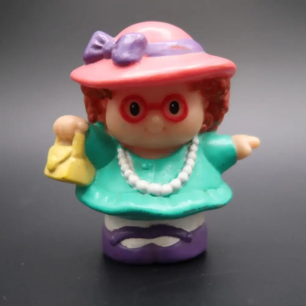 Fisher Price Little People Maggie Ready For Tea Replacement Pink Hat Glasses